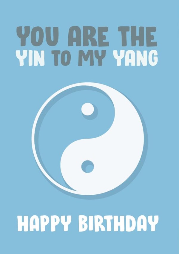 yin yang Birthday Card 16861 created by James  Steer