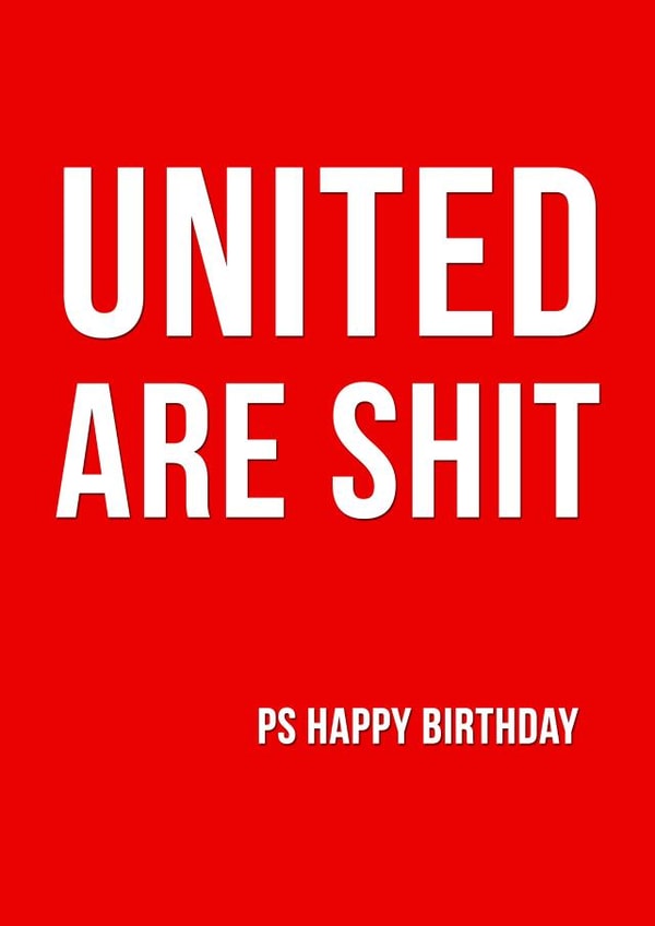 manchester united united Birthday Card 11193 created by Offside Cards