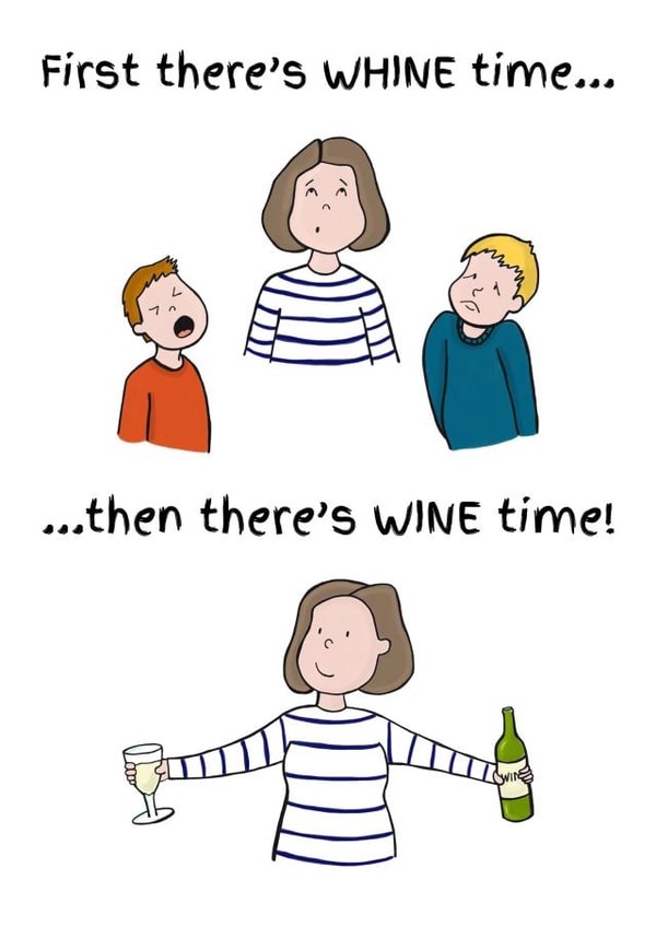 whine wine Birthday Card 19612 created by Jubbly Jock