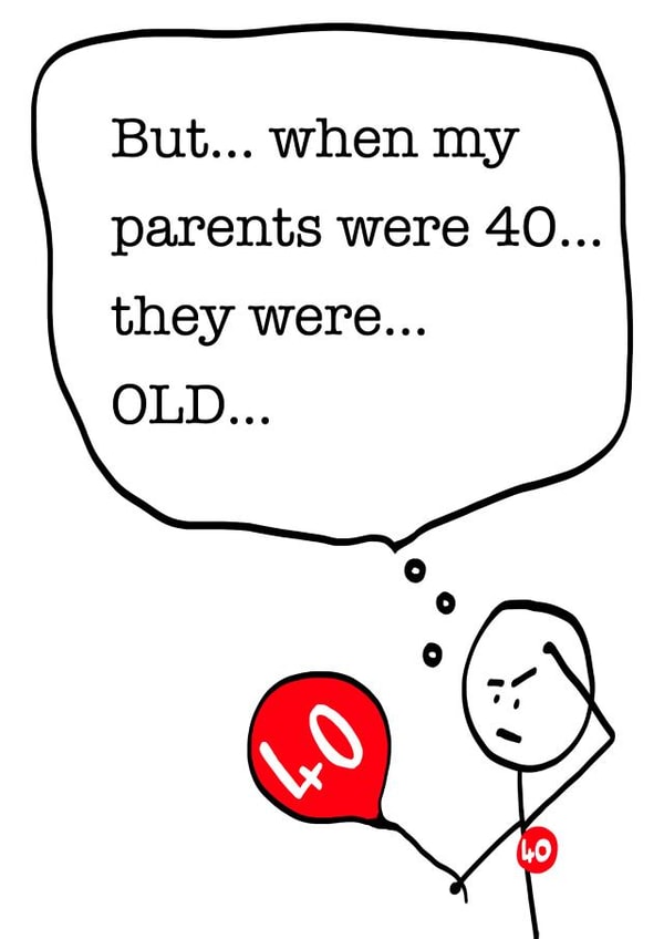 When my parents were 40 40th birthday card created by Claire.Made.This