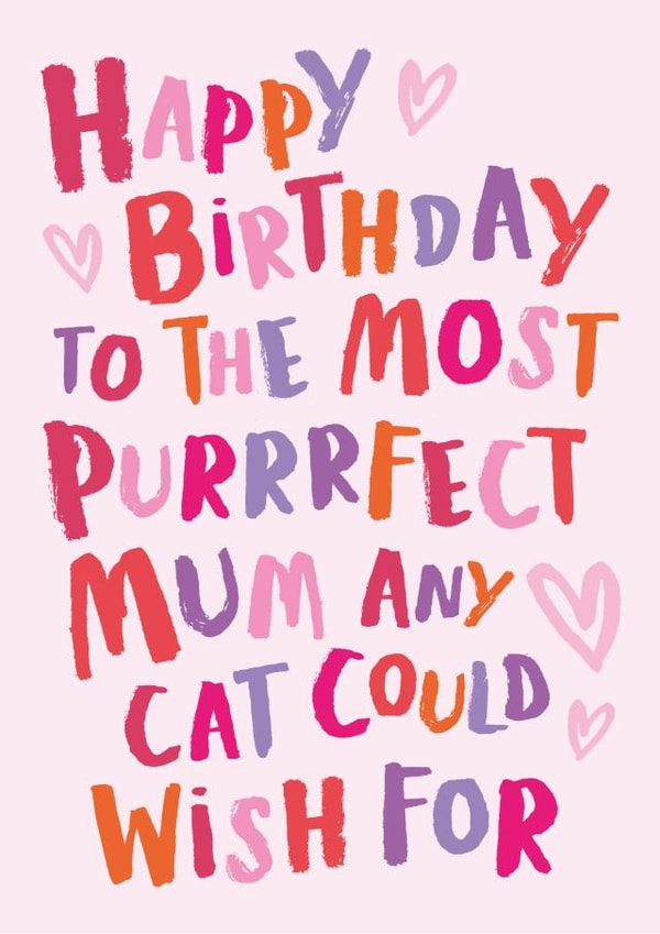perfect purr Birthday Card 18600 created by Poodle Pip