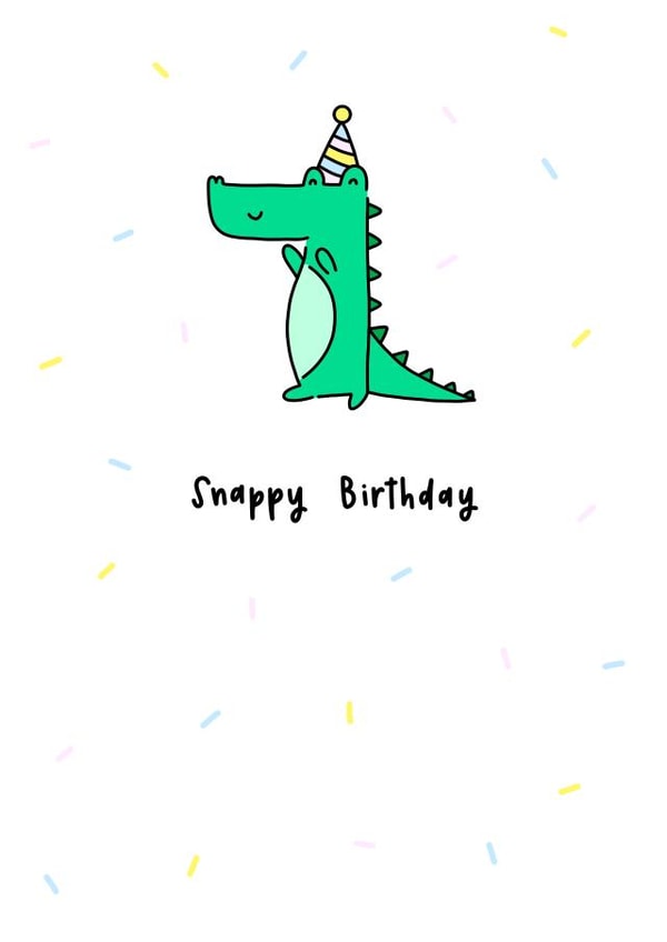 Snappy birthday crocodile Card 43948 created by Lellemoon