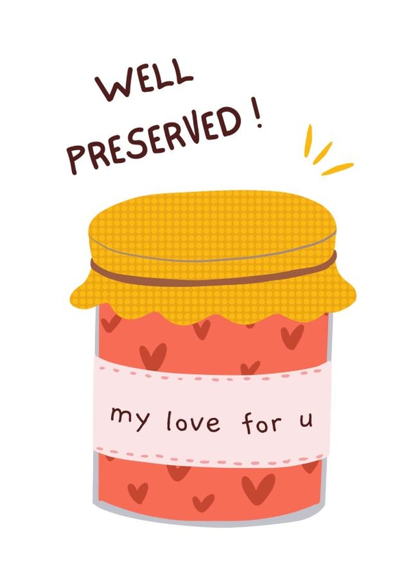 well preserved jam Anniversary Card 42442 created by crystal chou