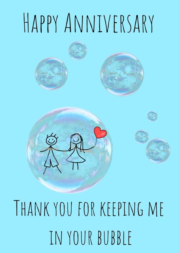 Bubble Covid Card 37589 created by Rachel Evans