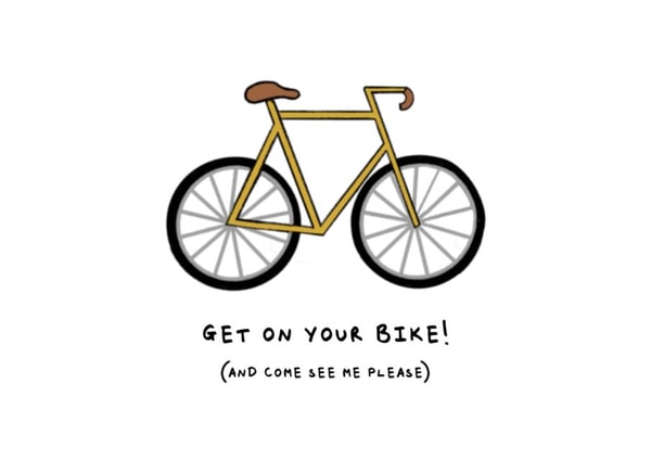 get on your bike bike Love & Friendship Card 14091 created by Little paper pick me ups 