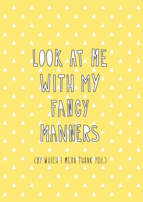 Thank you Funny Thank You Card 6697 created by Redback Cards