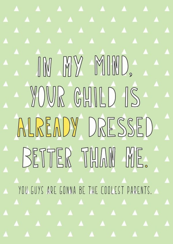 New Baby Pregnant New Baby Card 6698 created by Redback Cards