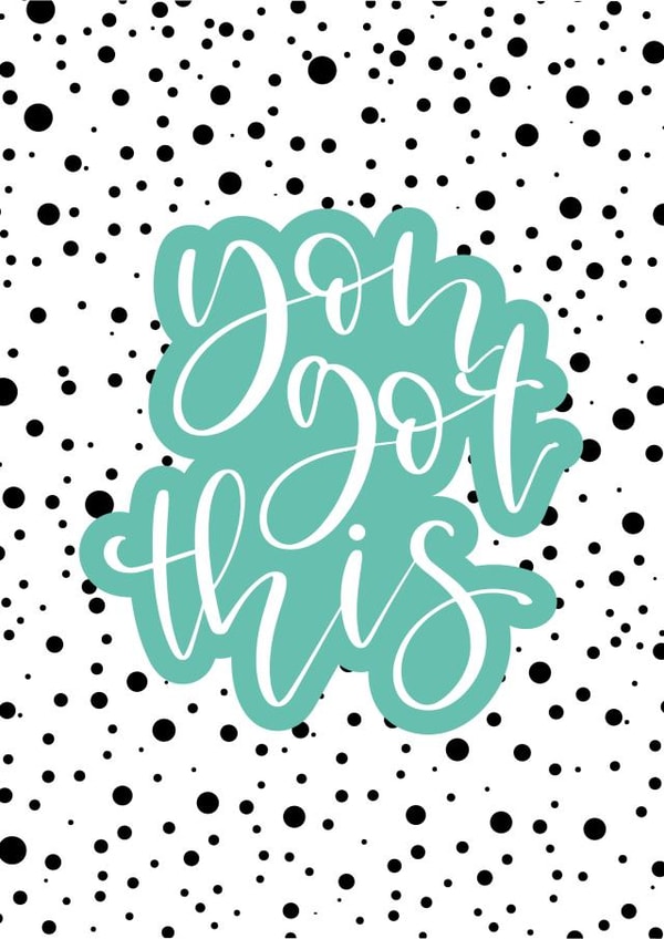 You got this - spots card created by Cate Creates