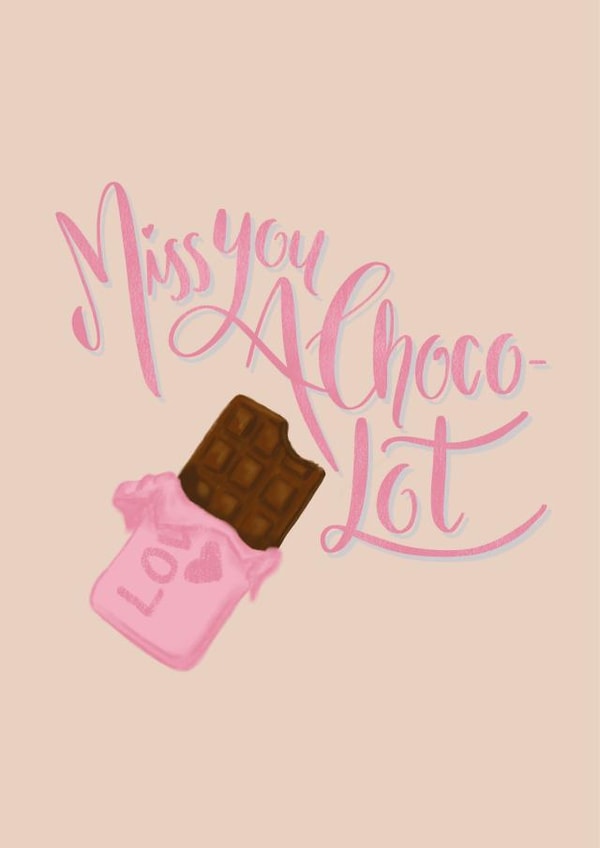 pun chocolate Love & Friendship Card 19642 created by Aminah Eleonora