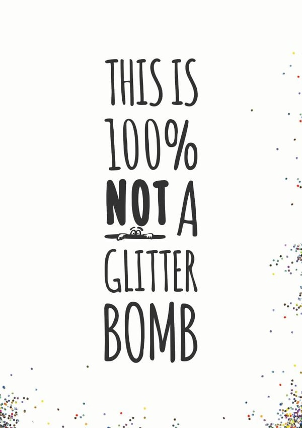 Glitter sparkle Card 24776 created by Paul O'Connor