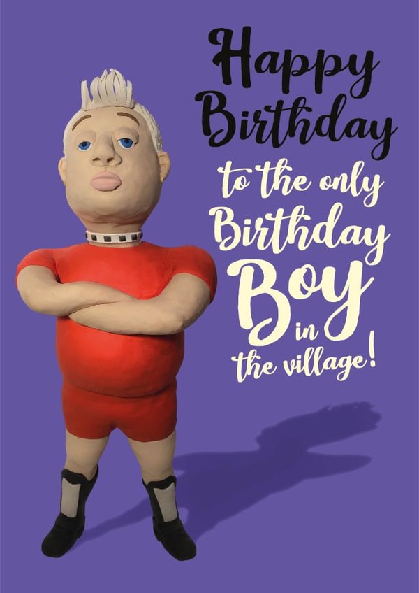 Dafydd Thomas from little Britain gay Birthday card. created by The Supermodels