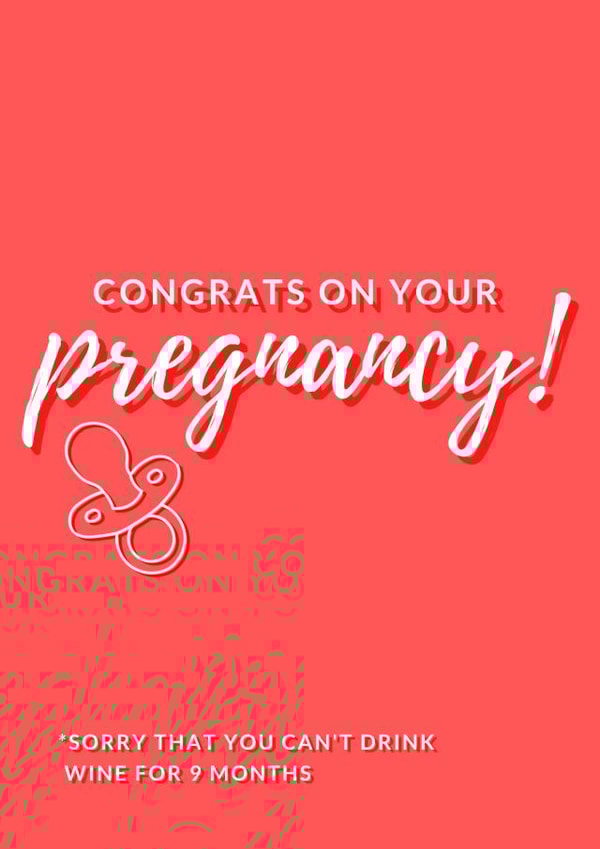 congrats congratulations Pregnancy Card 12848 created by Lucille Jackson