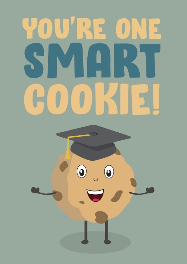 cookie smart Graduation Card 16869 created by James  Steer