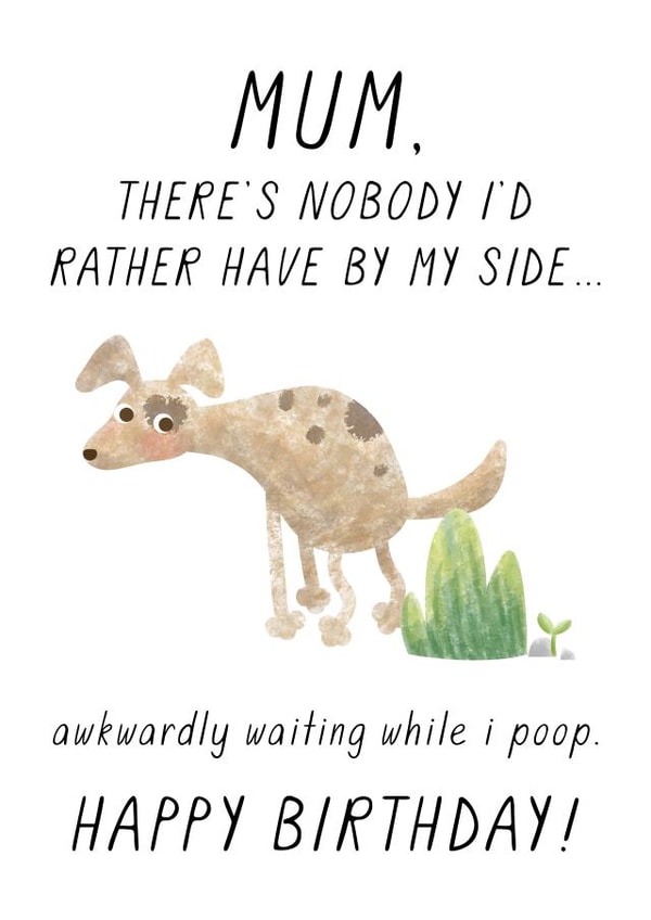 from the dog funny Birthday Card 7616 | thortful