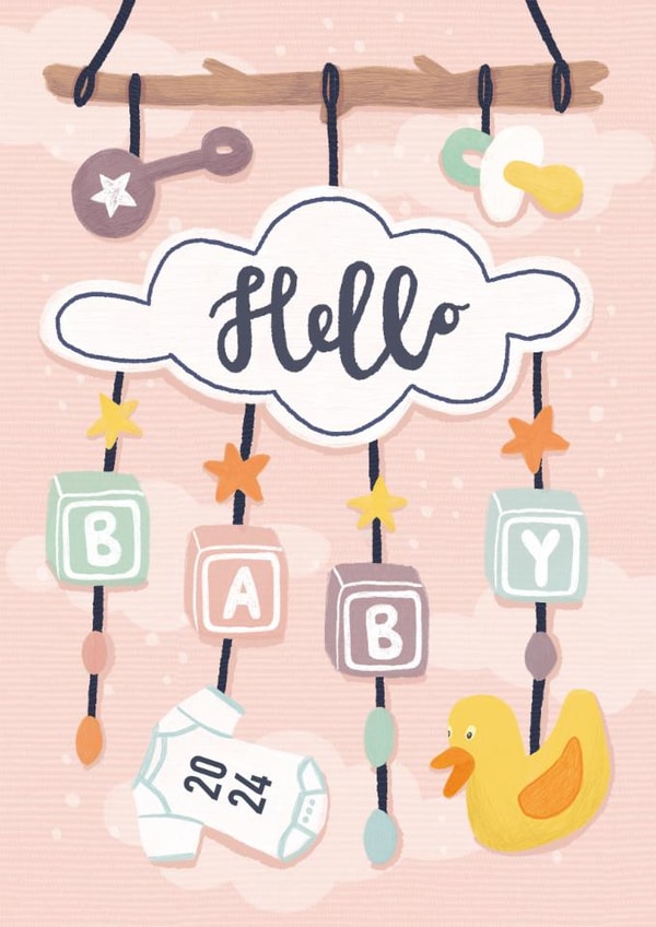 Hello Baby Card 1001 created by Made by Burbs