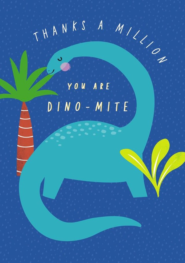 dinosaur thank you Thank You Card 16460 created by Jessica Eyre