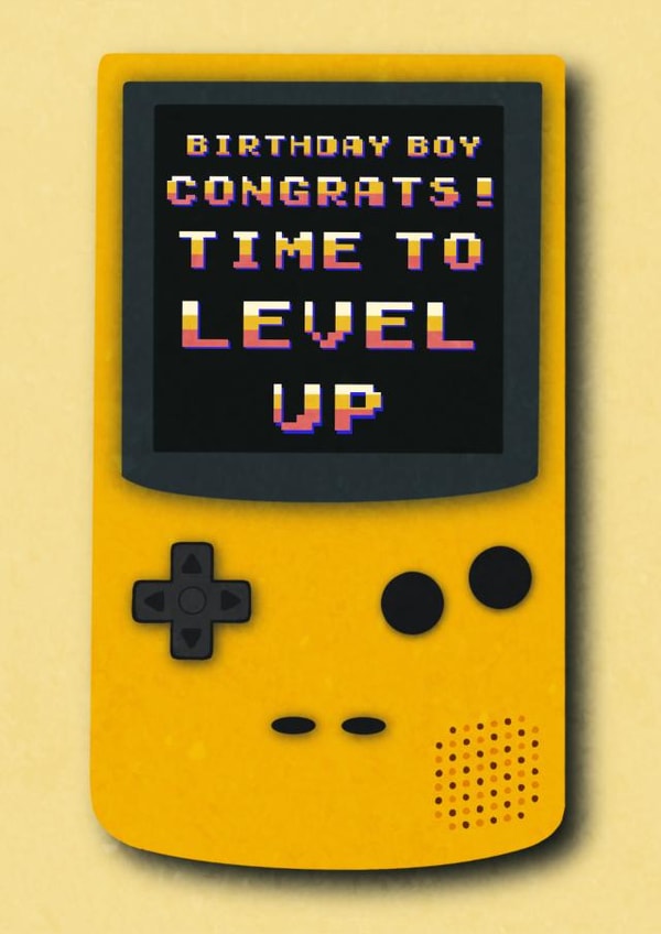 nintendo game Birthday Card 14943 created by Paper Wishes Co