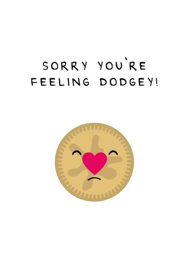 get well soon feeling Get Well Card 19526 created by Fifi Designs