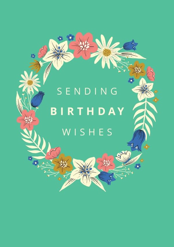 Birthday - For Her - Pretty - Floral created by Dalia Clark Design