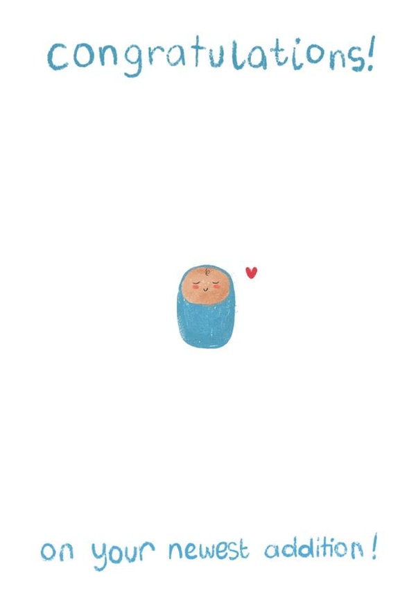 Baby baby boy Card 38707 created by Locky Taylor