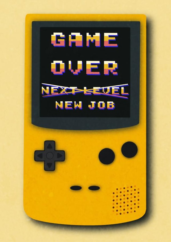 Nintendo gameboy New Job Card 14944 created by Paper Wishes Co