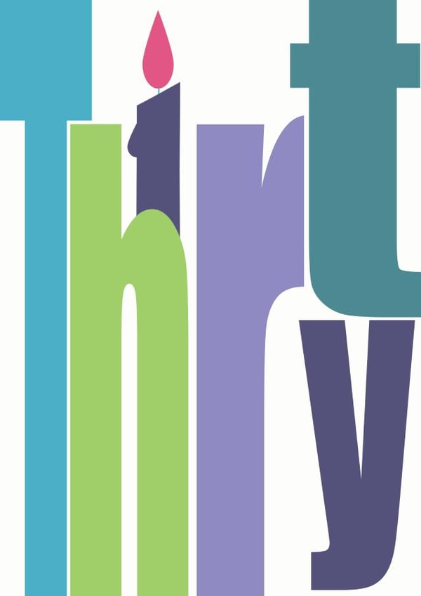 30 30th Birthday Card 1865 created by Perkins & Morley