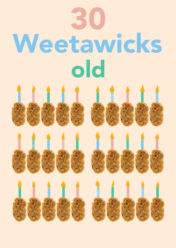 Weetabix wicks - 30 of them! created by Lisa Wardle