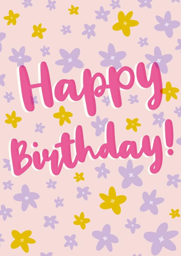 classic flowers Birthday Card 19800 created by Louise Parr Studio