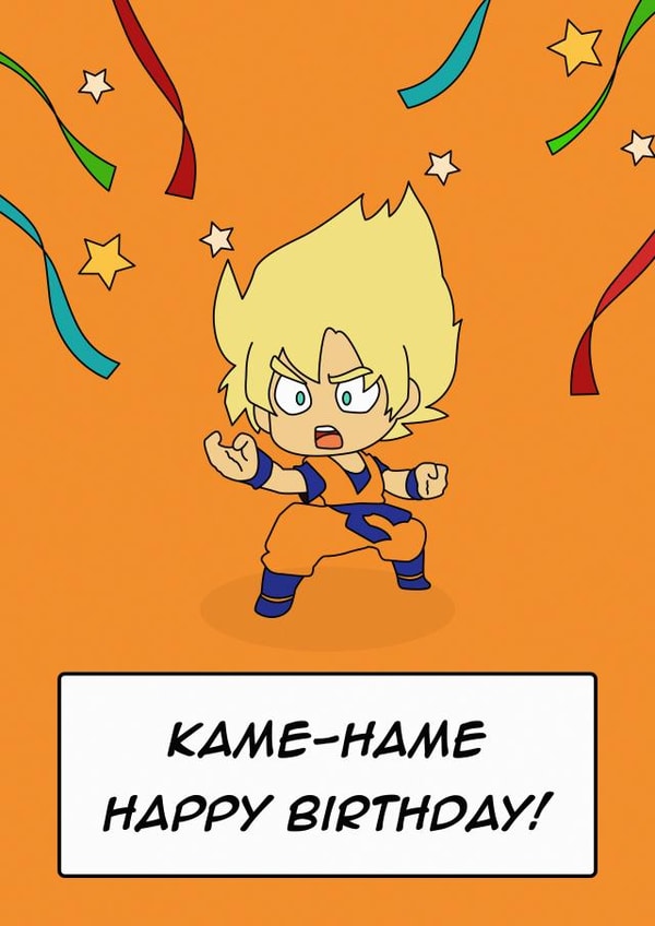 Cute Birthday Card - Dragon Ball Z - Goku created by Rishi