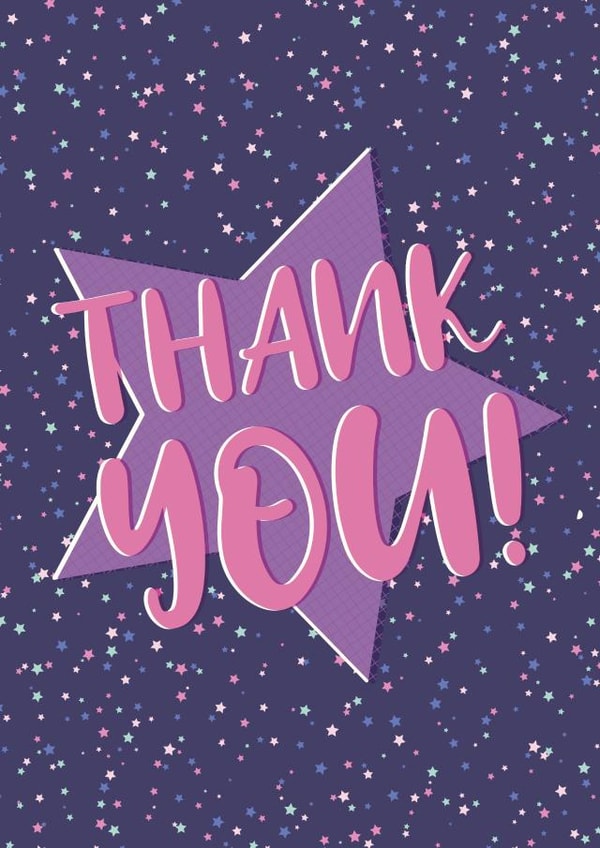 thank you thanks Thank You Card 19801 created by Louise Parr Studio