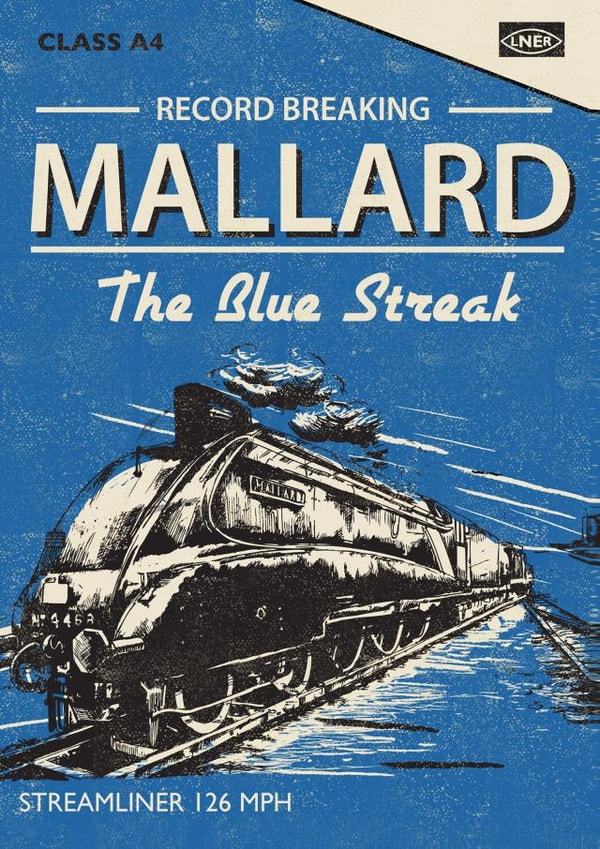 mallard train Birthday Card 2336 created by Rocket68