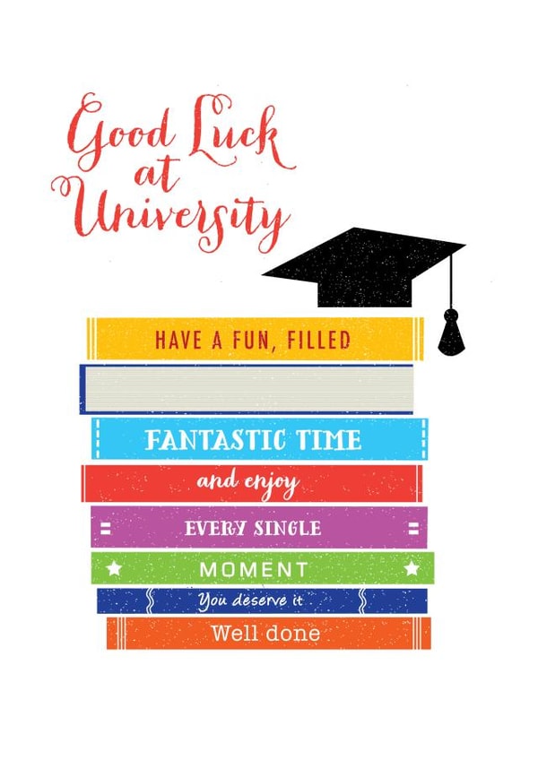 Good Luck at University. created by LOVEDAY DESIGNS on Thortful
