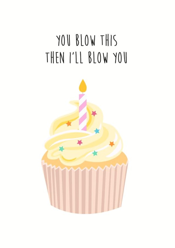 cake pun Birthday Card 17214 created by MJB Design