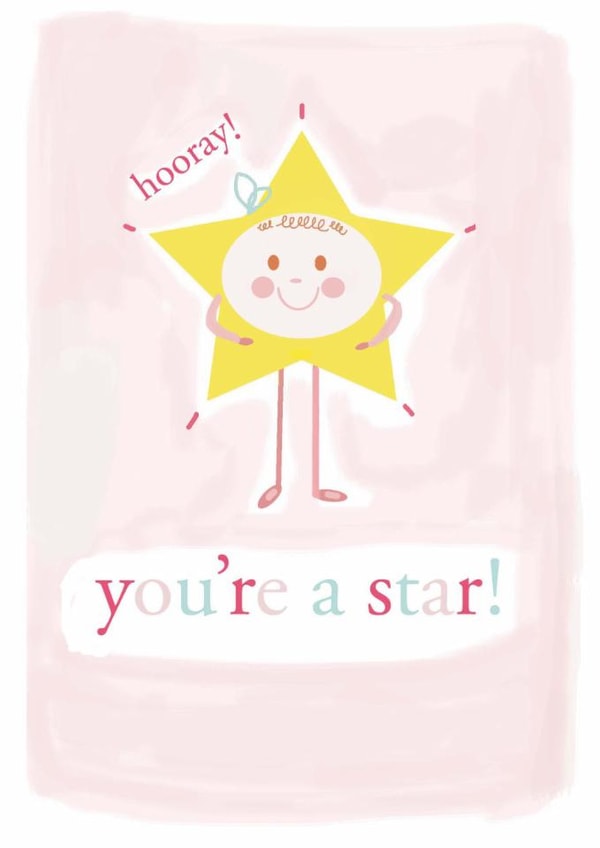 hooray star Congratulations Card 16810 created by Jolly Judy