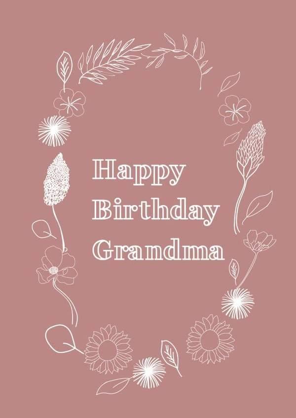 Happy Birthday Happy birthday grandma Card 39271 created by Emma Keight