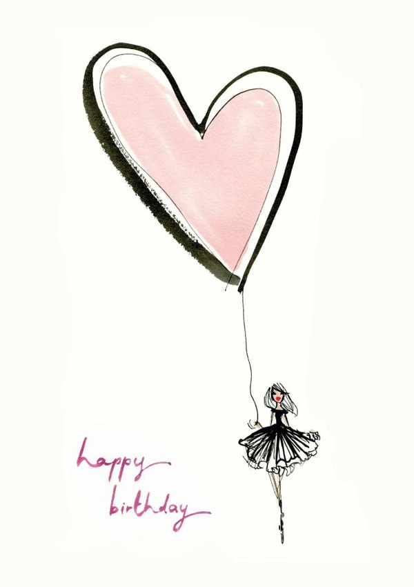 simple fashion Birthday Card 19109 created by Miss Magpie Fashion Spy
