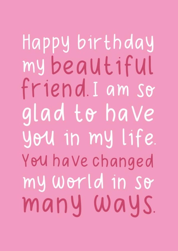 Happy Birthday My Beautiful Friend created by The_positiveway8