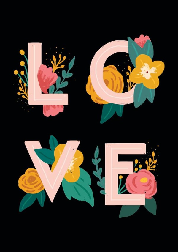 love pretty Love & Friendship Card 1219 created by Victoria Black