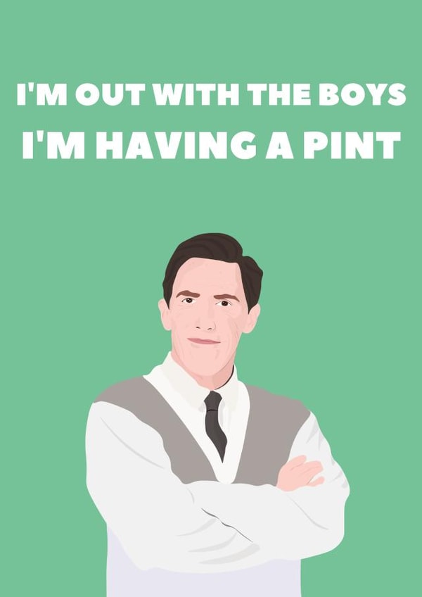 Bryn from Gavin & Stacey celebratory card created by TEA Designs