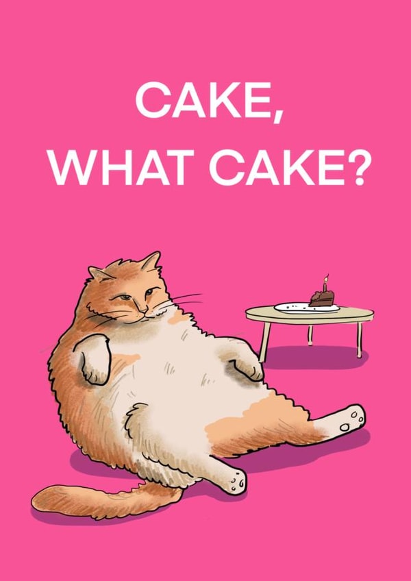 cake fat Birthday Card 18969 created by Leah Rowe