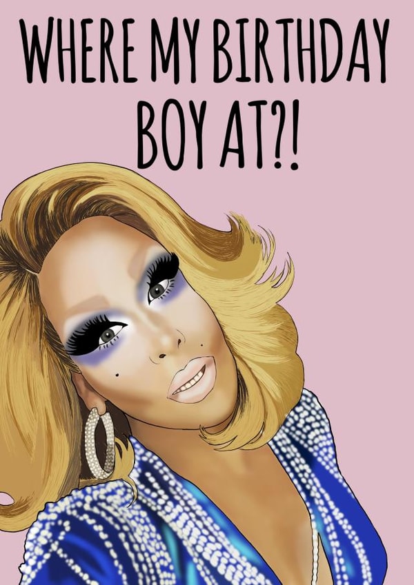 Roxxxy andrews lgbt Birthday Card 14273 created by Sweetie Darling Design