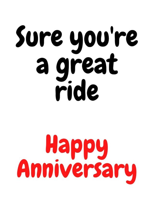 great ride Anniversary Card 2882 created by Stray Funk Design