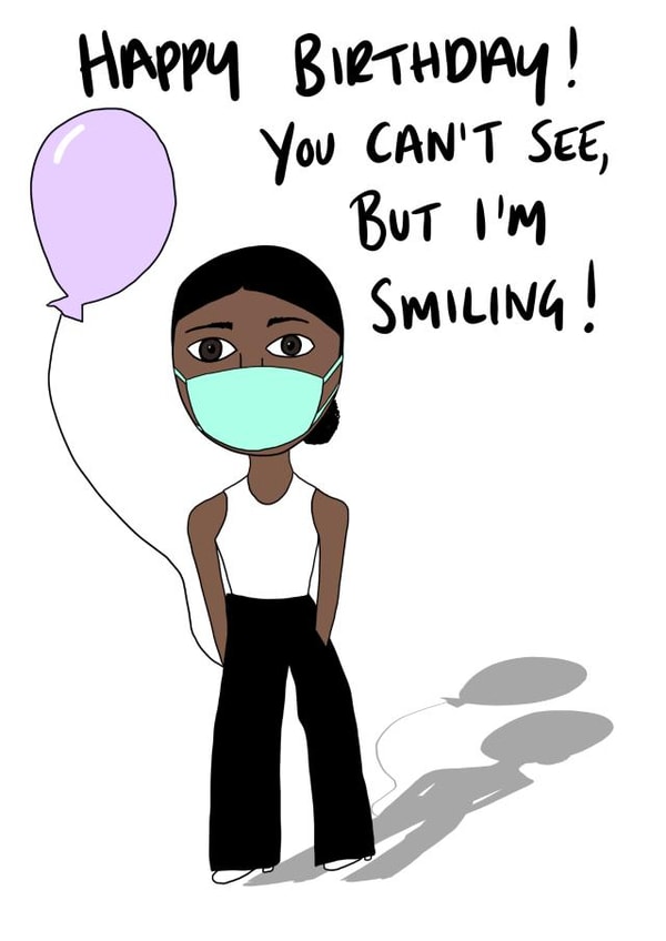 isolation lockdown Birthday Card 17263 created by Kate Holderness