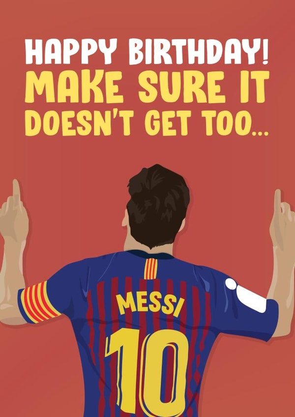 messi lionel Birthday Card 16871 created by James  Steer