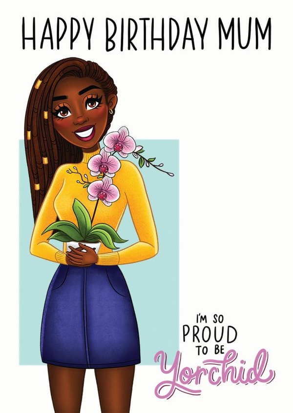 Mum Flowers Birthday Card 15702 created by InclusiviTwee