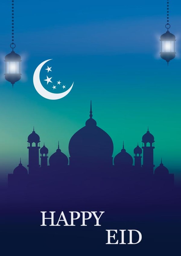 eid eid mubarak Card 8432 created by Rabal