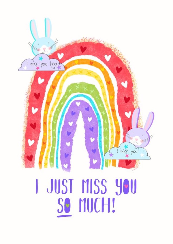 miss you Love & Friendship Card 19942 created by Sienna & Eva x Little Cat Creates