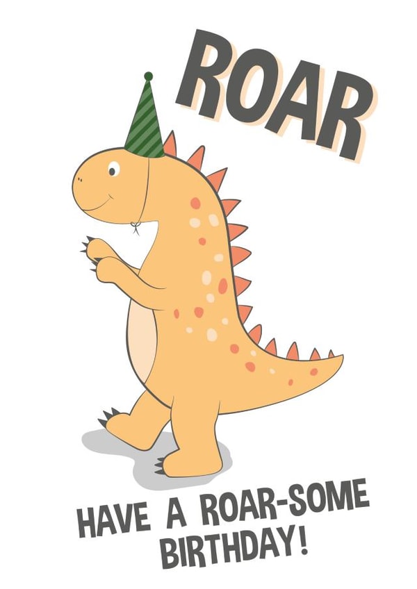 roar roarsome Birthday Card 19769 created by HM Designs