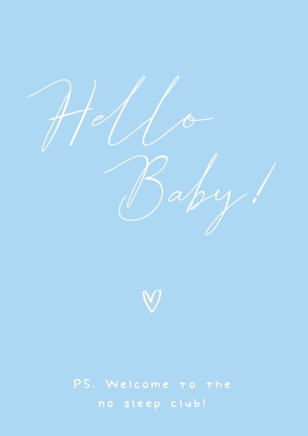 hello baby New Baby Card 19770 created by HM Designs