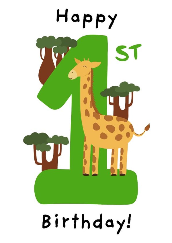 one 1 Birthday Card 1784 created by Kamiya Chirodian